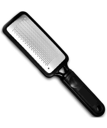 Angel Kiss Colossal Foot File Scraper Pedicure File - Premium Stainless Steel Foot Rasp Dead Skin Callus Remover for Feet Gentle Foot Scrubber Pedicure Tools for Salon-Quality Foot Care Black