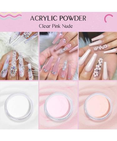 Saviland Acrylic Nail Kit - Professional Clear, Nude, and Pink Acrylic Powder and Liquid Set for Extensions, Nail Art Designs, and DIY - Beginner-Friendly A1 Acrylic Nail Set - Buy Online on GoSupps.com