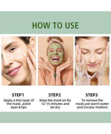 Cucumber Bubble Clay Face Mask Clay Mask for Pores Green Tea Mud Mask Deep Cleansing Face Mask Controlling Oil Acne & Refining Pores Reduce Blackheads & Dark Spots Elastic & Smooth Skin - Buy Online on GoSupps.com