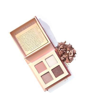 THR Crystal Eyeshadow Quad in Rose Quartz | 4 Shades | Organic, Vegan, Cruelty-Free & Recyclable - Buy Online on GoSupps.com