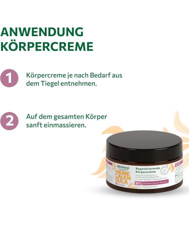  Alkmene alkmene Calendula Regenerating Cream for Damaged and Dry Skin 200ml - Vegan Skin Cream Relieves Itchy Skin - 2 Pack - Buy Online on GoSupps.com
