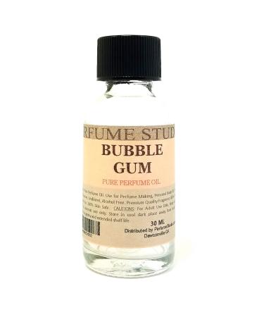 Bubble Gum Fragrance Oil for Perfume Making Personal Body Oil Soap Candle Making & Incense Splash-On Clear Glass Bottle. Premium Quality Undiluted & Alcohol Free (1oz Bubble Gum Fragrance Oil)