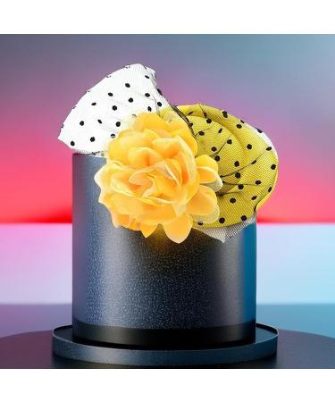 amangul Teenagers Hair Clip with Flower Decor Top Hat Shape Hairpin Colorful Hair Clip for Taking Photo Hairpins for Woman Girl(Red) - Buy Online on GoSupps.com