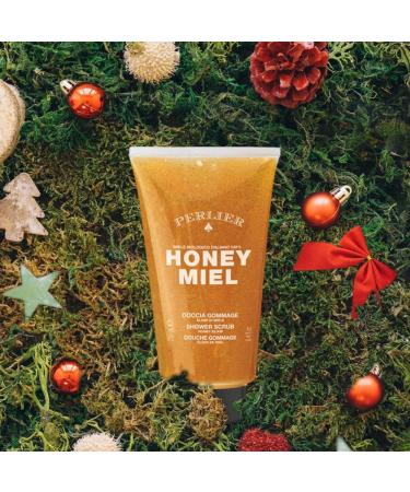 Perlier Honey Gommage Shower Set 250 ml + Body Milk 400 ml - Buy Online on GoSupps.com