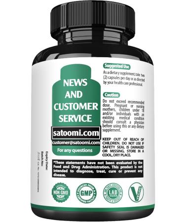 Satoomi 8in1 Cortisol Manager with Magnesium Glycinate, Ashwagandha, Rhodiola Rosea, Lions Mane & More - Cortisol Reducer Supplement Men & Women - 60 Capsules 60 Count (Pack of 1) - Buy Online on GoSupps.com