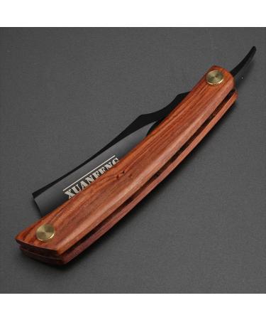 Fbrerurt Barber Razor for Straight Shave - Premium Wet Shaving Set for Men | Sharply Ground Blade & Classic Hairdresser Gift in Black - Buy Online on GoSupps.com