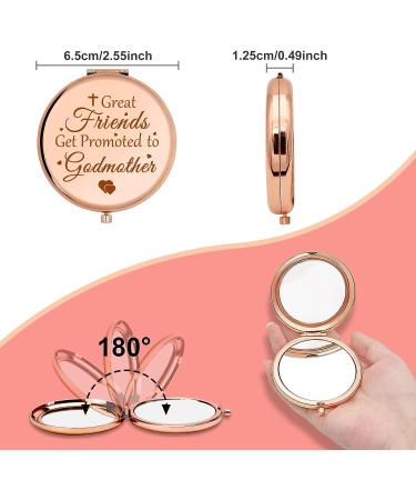 Godmother Gift: Christian Travel Makeup Mirror for Mother's Day, Sister, or Friend - Ideal Birthday, Baptism, or Friendship Present - Buy Online on GoSupps.com
