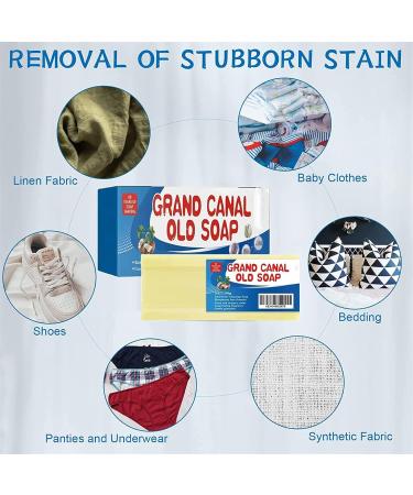 200G Grand Canal Soap- Underwear Cleaning Soap Powerful Stain Remover Laundry Soap Long-Lasting Fragrance Suitable for All Clothing Gentle Without Hurting Hands (1Pcs- With Box+Brush) - Buy Online on GoSupps.com