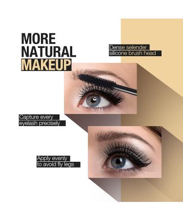 ONLYOILY Vegan Mascara - Waterproof 4D Silk Fiber for Long-lasting Eyelash Extensions | Black Makeup 8ml - Buy Online on GoSupps.com