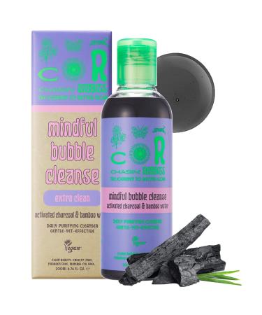 CHASIN' RABBITS Mindful Bubble Cleanse | Vegan All In One Face to Body Bubble Cleanser | Pore Purifying with Charcoal Powder for Oily Skin | 200mL/6.76 fl. oz