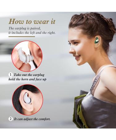 Buy Reusable Silicone Ear Plugs for Sleeping | Waterproof Noise-Suppressive Earplugs | 3 Pairs for Ultimate Hearing Protection - Buy Online on GoSupps.com