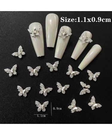 20 Pieces Nail Art Charms - Street Stones Cross-Nail Trailers Bear & Butterfly Nail Gems for DIY Decor - Buy Online on GoSupps.com
