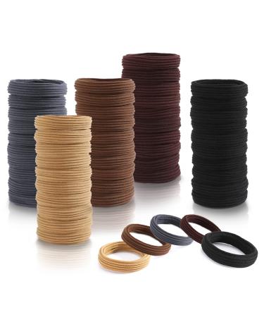 Bessrung 50 PCS Hair Ties  Seamless Hair Ties  Large Elastic Hair Bands for Thick Thin Hair  Ponytail Holders for Women  No Damage Stretchy Hair Ties  Strong Hold Hair Scrunchiess for Girls  Soft Hair Rubber Bands for Bi...
