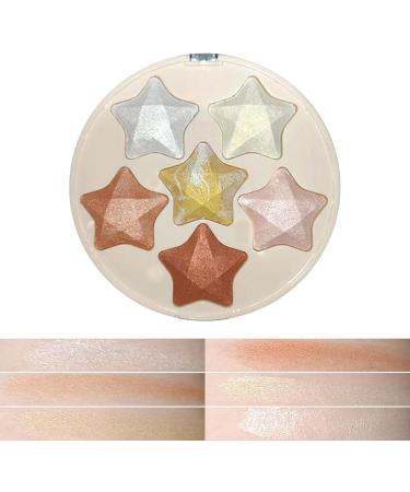 Shimmer Highlighter - Glitter Powder Palette for Natural Look - Contouring Highlighting Powder for Shopping Dating Traveling Home Working Gathering Azsul 01 - Buy Online on GoSupps.com
