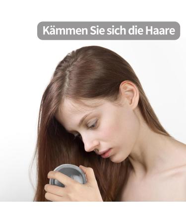 Lollanda Silicone Scalp Massage Brush for Hair Growth | Relaxing Head Massage & Shampoo Brush - Wet & Dry Use - Gray - Buy Online on GoSupps.com