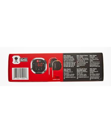 Weber Igrill 2 - Intelligent Bluetooth Meat Thermometer | 4 Connections Smartphone App Control Magnetic Holder | Best Grill Thermometer (7221) - Buy Online on GoSupps.com