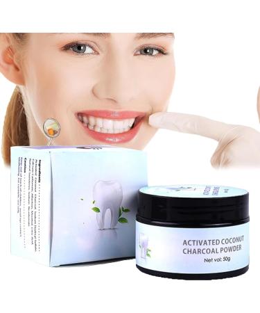 Amore Paris Teeth Whitening, Activated Coconut Charcoal Powder, Charcoal Teeth Whitening Powder for Whitening Teeth, Removing Stains, Freshening Breath (5pcs)