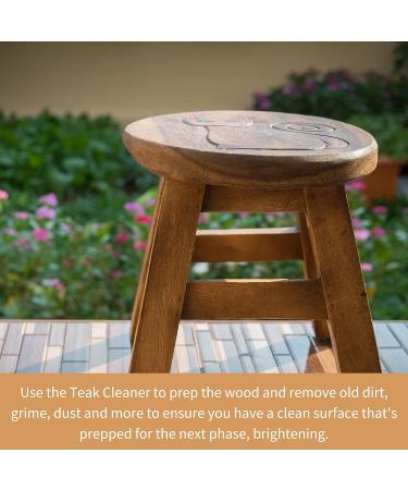 Furniture Clinic Teak Care Kit - Teak Oil, Cleaner & Brightener for Wood Restoration & Protection - Buy Online on GoSupps.com