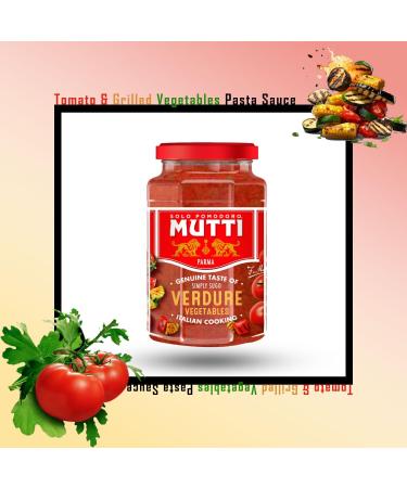 Mutti Pasta Sauce Pick N Mix - Choose From 4+ Flavours | Tomato-Basil Tomato-Parmesan Tomato-Chilli Tomato-Grilled Vegetables Flavors - Authentic Taste of Italy| 3 Pack (400g each) - Buy Online on GoSupps.com