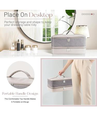 caits Blow Dryer Bag Hair Travel Bag Hair Dryer Case Double-Layer Hair Tool Bag Makeup Bag Bathroom Organizer Travel Case for Hair Dryer Brush Styler Hot Tools - Buy Online on GoSupps.com