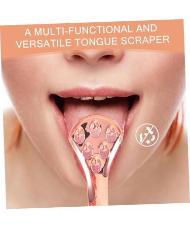 FRCOLOR 2pcs Stainless Steel Tongue Scraper - Effective Oral Care Tongue Cleaners for Fresh Breath | International Shipping Available - Buy Online on GoSupps.com