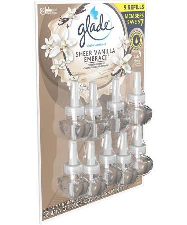 Glade PlugIns Scented Oil Warmers - Sheer Vanilla Embrace Essential Oil Infused 6.39 oz - 9 Refills | International Shipping Available - Buy Online on GoSupps.com