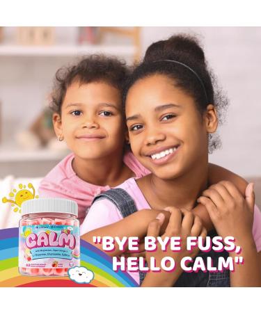 Kids Calm Magnesium Omega 3 Gummies Sugar Free Focus Gummies w/Magnesium Bisglycinate Vegan Algae Omega-3 L-Theanine & Saffron for Kids & Teens Natural Calming Gummy Supplement Cherry Flavor 60ct - Buy Online on GoSupps.com