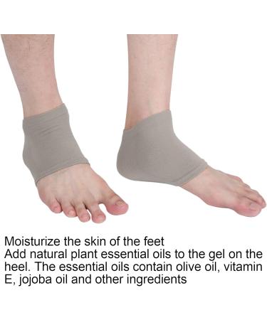 Angrek Heel Socks - 2 Pack Elastic Gel Moisture Socks | Breathable Toeless Spa Socks for Cracked Heels - Buy Online on GoSupps.com