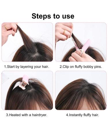 12pcs Volumizing Hair Clips for Instant Root Volume - DIY Hair Styling Tool (Pink) - Buy Online on GoSupps.com