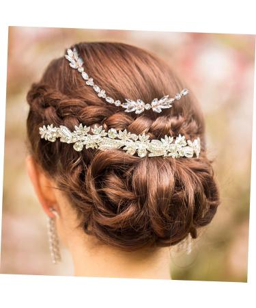 DOITOOL 1pc Hair Comb Hair Accessory for Women Bridal Hair Clip Hair Decorative Comb Styling Hair Clips Hair Bun Padding Wedding Headband Pearl Hair Bride Alloy Flowers Hair up - Buy Online on GoSupps.com