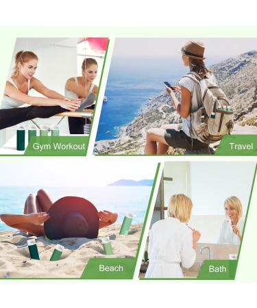 Travel Bottles for Toiletries - TSA Approved 3.4 oz Leak Proof Silicone Set (4 Pack) | BPA Free Travel Essential for Shampoo Conditioner & Lotion - Buy Online on GoSupps.com