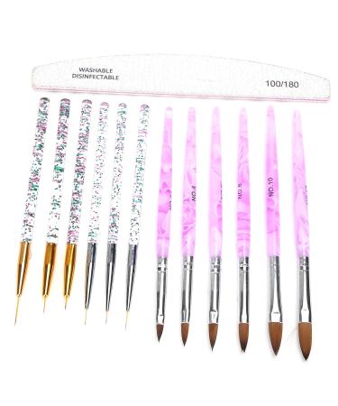 12-Piece Nail Design Pen Set | Professional Nail Art Kit with Nail File | Creative Nail Decoration Tools - Buy Online on GoSupps.com