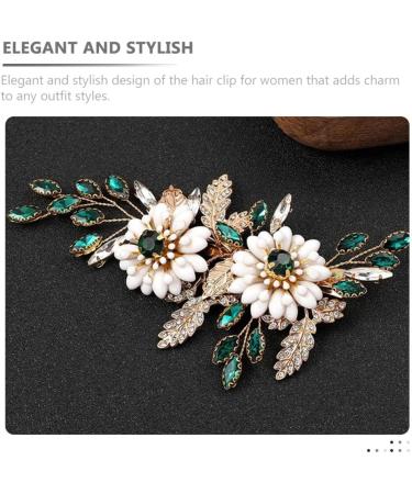 Beavorty Flower Hairpin Women Hair Accessories Wedding Hair Clips Bridal Side Comb Bridal Hair Clips Vintage Hair Clips Girls Hairpin Women Hairpin Tiara Metal Crystal Women's Wedding Clip - Buy Online on GoSupps.com