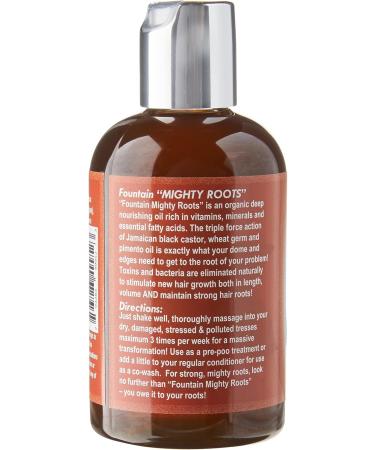 FOUNTAIN Mighty Roots Hair Oil for Damaged, Receding Edges, Bald Spots & Thinning Hair - 4 Fl Oz - Buy Online on GoSupps.com