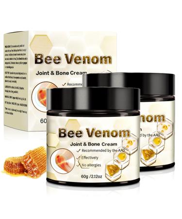 KEBEGE 2 PCS Bee Venom Arthritis Cream Bee Venom Advanced Joint Cream Bee Venom Joint Relief Cream Suitable for Back Neck Hands Foot Joints Etc