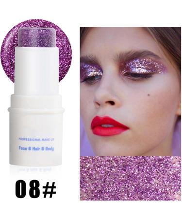  EONFAVE Glitter Stick Face Body Glitter Stick 3 Colors Cream Thick Glitter Waterproof Face Body Hair Eye Lip Stick - Buy Online on GoSupps.com
