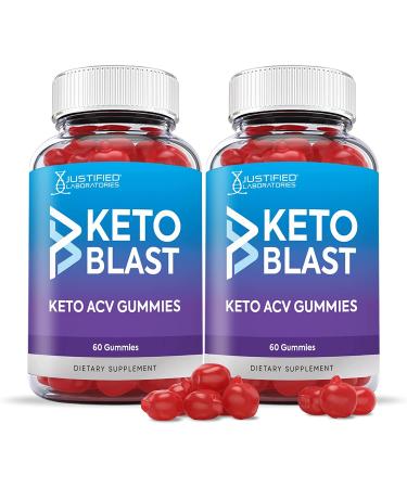 (2 Pack) Keto Blast Gummies 1000MG ACV with Pomegranate Juice Beet Root B12 120 Gummys