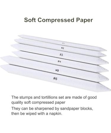 Cettkowns 36-Piece Artist Blending Stump and Tortillion Set for Sketch Drawing - Buy Online on GoSupps.com