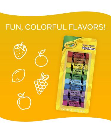 Taste Beauty Crayola Fruit-Flavored Lip Balm Bulk Pack - 10 Pack - Buy Online on GoSupps.com
