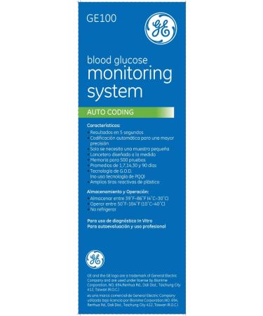 GE100 Blood Glucose Monitoring System - Accurate Diabetes Management - Buy Online on GoSupps.com