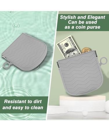Silicone Retainer Case - Portable Orthodontic Box for Braces Aligners & Mouth Guards - Slim Design with Vent Holes - Ideal for Travel - Grey - Buy Online on GoSupps.com