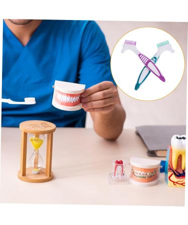 Buy Gogogmy 2-Piece Prosthesis Cleaning Brush | Portable Double-Sided Toothbrush for Dentures & Oral Care - Buy Online on GoSupps.com