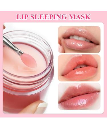 Strawberry Lip Mask Overnight Lip Sleeping Mask Beeswax Lip Balm Lip Repair for Very Dry Lips Lip Balm Locks in Moisture Lip Care Lip Mask for Fades Lip Lines Peeling Cracked Lips - 20g - Buy Online on GoSupps.com