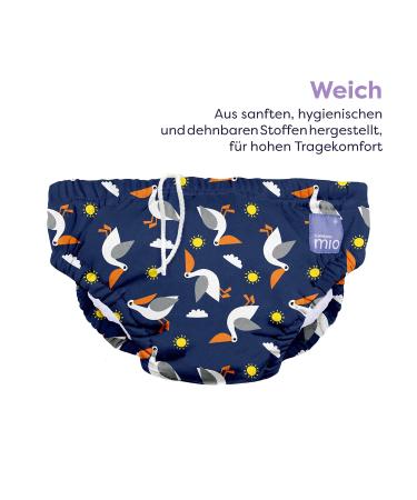 Bambino Mio Reusable Swimming Diaper & Wetbag Bundle for Babies & Toddlers - Krabbe M (6-12 Months) - Eco-Friendly Swimwear - Buy Online on GoSupps.com