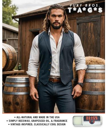 TAGS Men s Solid Cologne | Black Beard | Gunpowder & Charred Hickory | Beeswax Grapeseed Oil Fragrance | Made in USA | Travel Size .25 oz - Buy Online on GoSupps.com