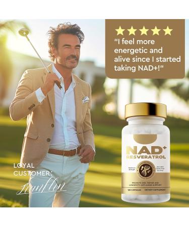 Phyzen NAD+ Supplement 500mg with Resveratrol Premium Formula Supports Cellular Health DNA Repair Energy Boost & Anti-Aging High Absorption 120 Vegan Capsules 0A - Buy Online on GoSupps.com