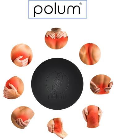POLUM Massage Ball - Premium Lacrosse & Fascia Ball 6cm - 100% Natural Rubber for Pain Relief & Muscle Recovery - Buy Online on GoSupps.com