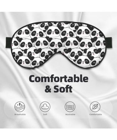 Panda Bear Sleep Mask | Double-Sided Eye Mask | Soft Adjustable Sleeping Eye Covers | Perfect Shading & Eye Edema Reduction | International Shipping Available - Buy Online on GoSupps.com