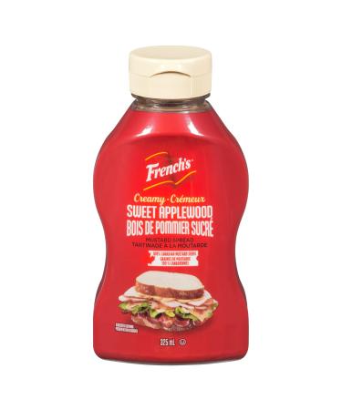 FRENCH'S Creamy Sweet Applewood Mustard 325mL Case Pack 8 Count Yellow Mustard 1 Count (Pack of 8)