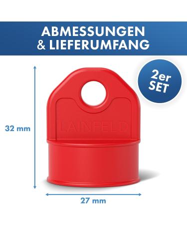 Lainfeld Contact Protection Cover for Bosch E-Bike | 2 Set Red | Waterproof Charging Cable PIN Cover | E-Bike Battery Accessories  - Buy Online on GoSupps.com